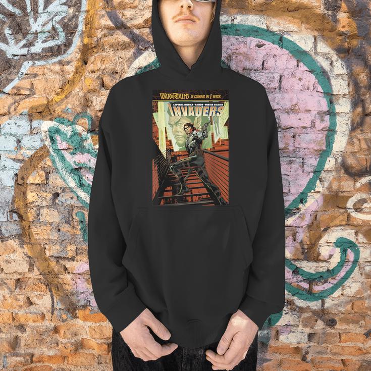 Marvel Comixology Invaders War Ghost Comic Book Cover Men Hoodie