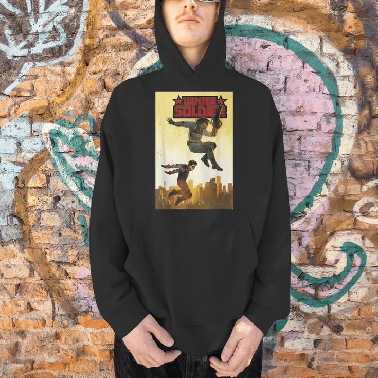 Marvel Comixology Winter Soldier 3 Of 5 Comic Book Cover Men Hoodie Marvel Comixology Winter Soldier 3 Of 5 Comic Book Cover Men Hoodie