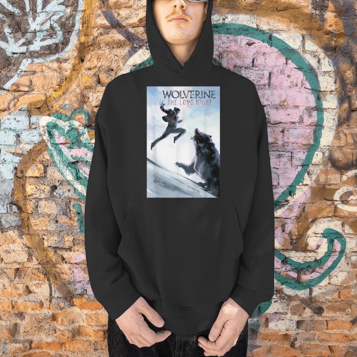 Marvel Comixology Wolverine Long Nights Comic Book Cover Men Hoodie