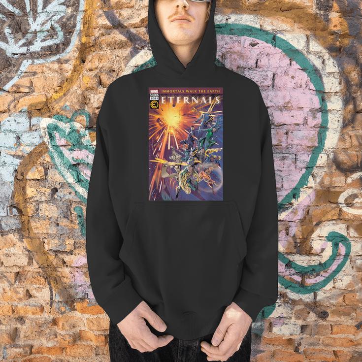 Marvel Eternals Comic Book Cover Immortals Walk The Earth Men Hoodie