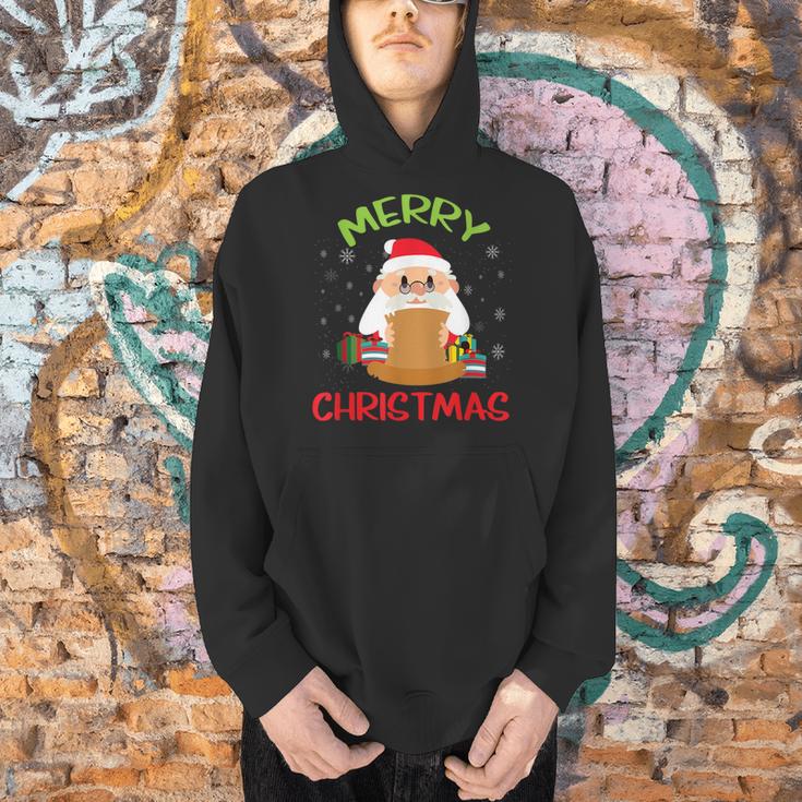 Merry Christmas Book Reading Santa Claus Xmas Book Reader Men Hoodie Merry Christmas Book Reading Santa Claus Xmas Book Reader Men Hoodie