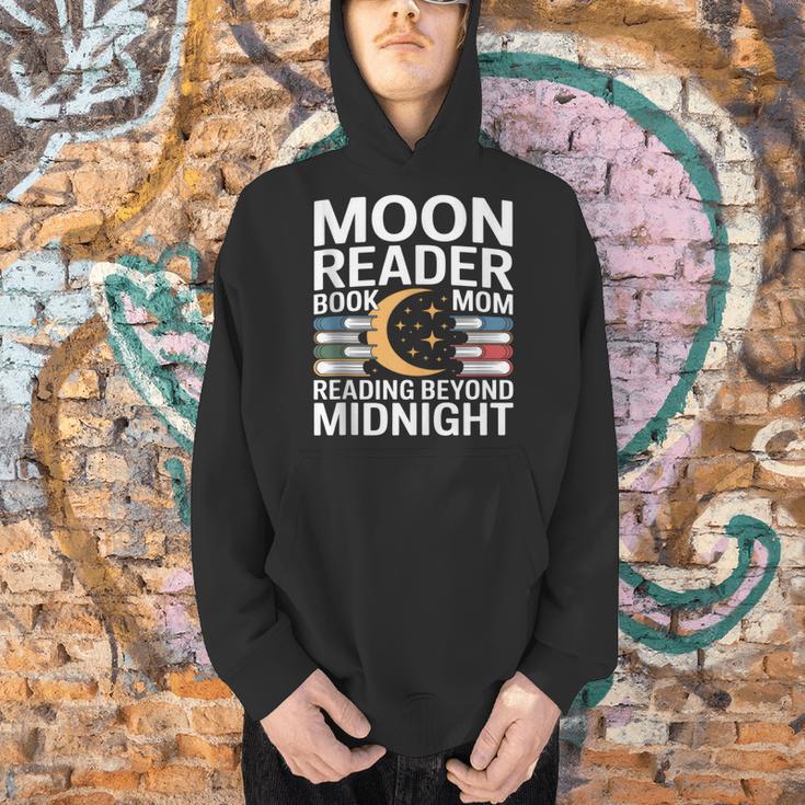 Moon Reader Book Mom Reading Beyond Midnight Men Hoodie
