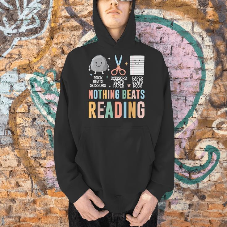 Nothing Beats Reading Rock Paper Scissors Books Lover Men Hoodie Nothing Beats Reading Rock Paper Scissors Books Lover Men Hoodie