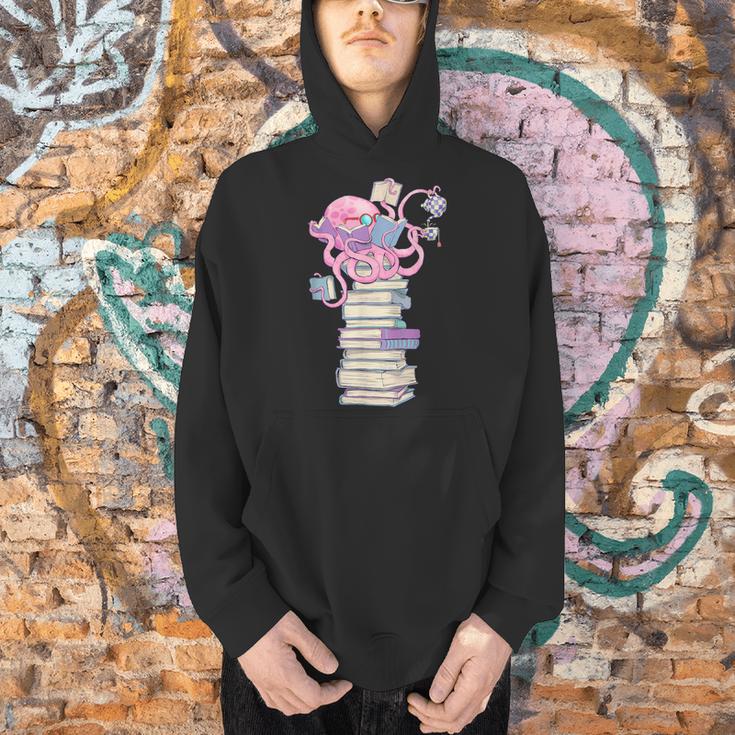 Octopus Bookworm Fun Reading Tee For Book Lovers Men Hoodie Octopus Bookworm Fun Reading Tee For Book Lovers Men Hoodie