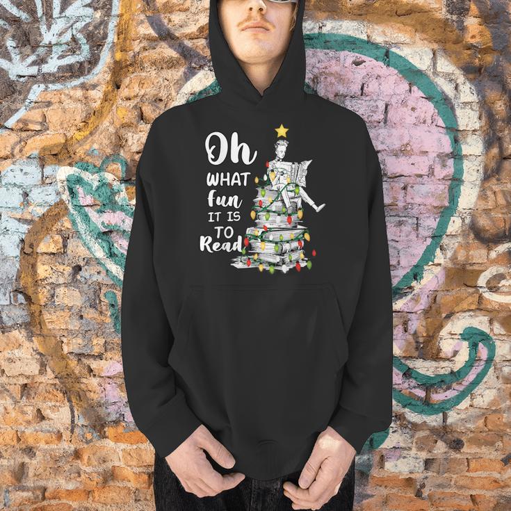 Oh What Fun It Is To Read Librarian Christmas Book Lover Men Hoodie Oh What Fun It Is To Read Librarian Christmas Book Lover Men Hoodie