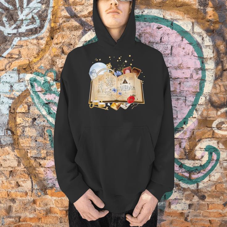 Old Book With Spells And Magical Accessories Men Hoodie Old Book With Spells And Magical Accessories Men Hoodie