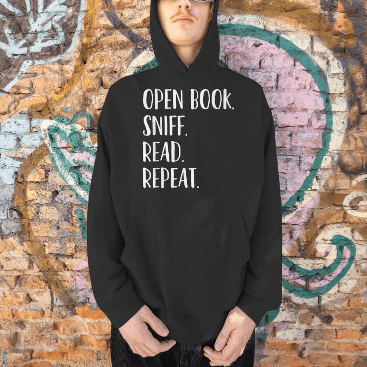 Open Book Sniff Read Repeat T-Shirt Men Hoodie
