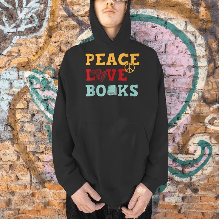 Peace Love Books s For Book Lovers Men Hoodie Peace Love Books s For Book Lovers Men Hoodie