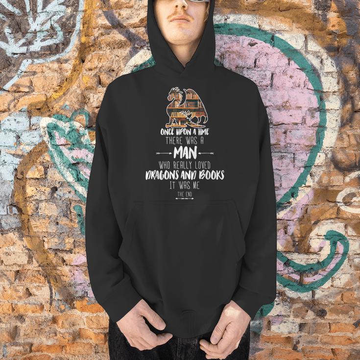 There Was a Man Who Really Loved Dragons And Books Men Hoodie There Was a Man Who Really Loved Dragons And Books Men Hoodie