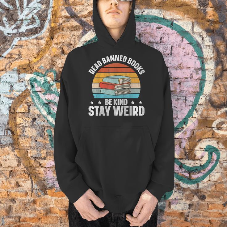 Read Banned Books Be Kind Stay Weird Men Hoodie