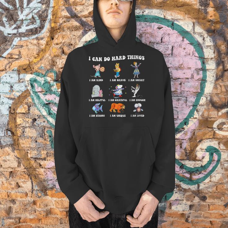 Read Book Characters I Can Do Hard Things Back To School Men Hoodie Read Book Characters I Can Do Hard Things Back To School Men Hoodie