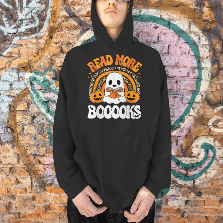 Read More Books Booooks Ghost Pumpkin Cute Teacher Halloween Men Hoodie