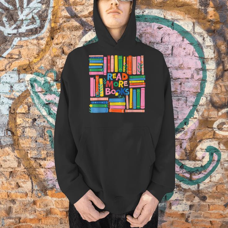 Read More Books Library Reading Literature Book Lover Nerd Men Hoodie