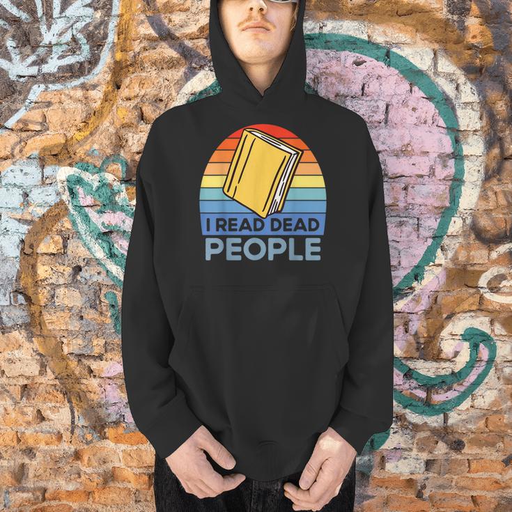 I Read Dead People Book Nerds Reading Men Hoodie