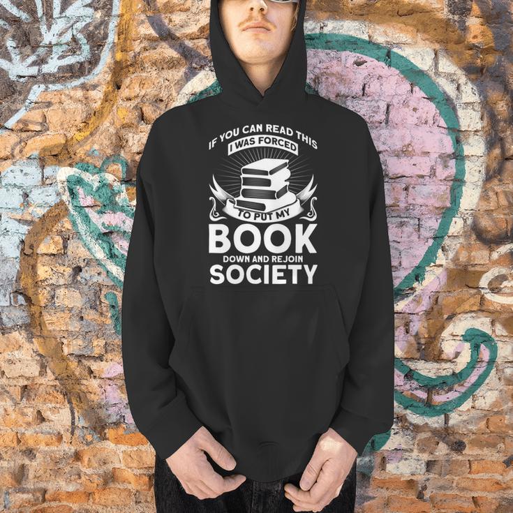 If You Can Read This I Was Forced To Put My Book Down Book Men Hoodie