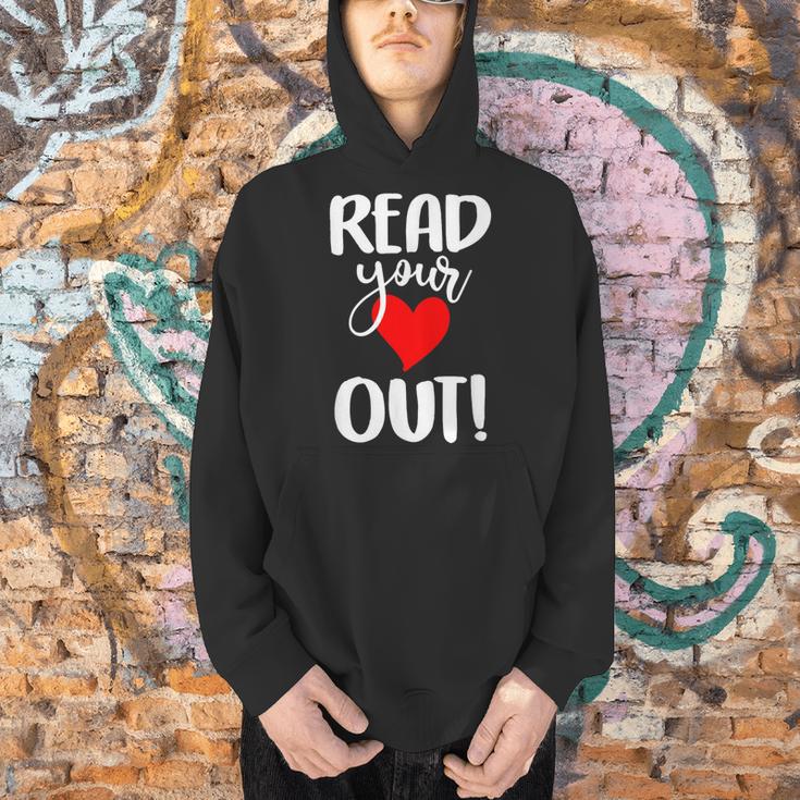 Read Your Heart Out Book Reading For Women & Men Men Hoodie