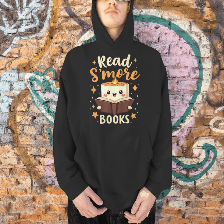 Read S'More Books Reading Campfire Camping Men Hoodie