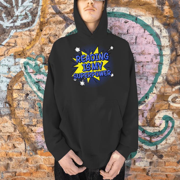Reader Book Lover Reading Is My Superpower Men Hoodie