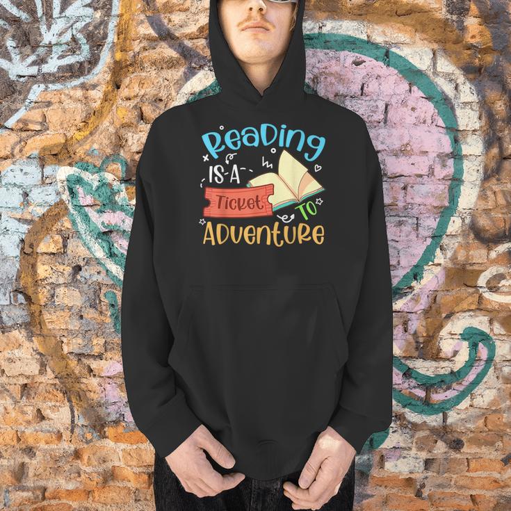 Reading Adventure Librarian Bookworm Book Lover Men Hoodie