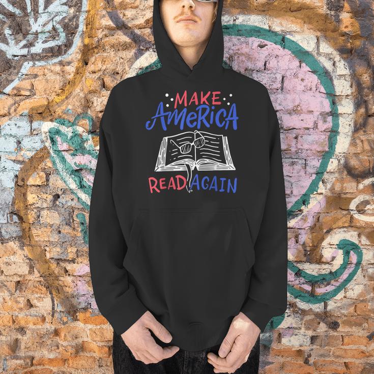 Reading Make America Read Again Book Lover Men Hoodie