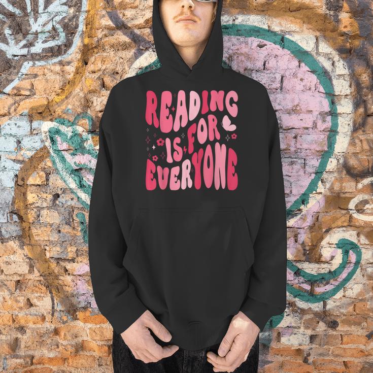 Reading Is For Everyone Books Lover Librarian Bookish Groovy Men Hoodie Reading Is For Everyone Books Lover Librarian Bookish Groovy Men Hoodie