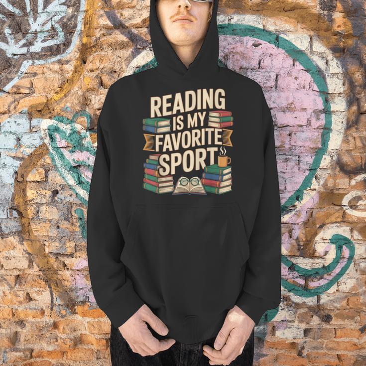 Reading Is My Favorite Sport Book Lover Reader Men Hoodie