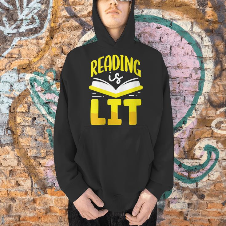 Reading Is Lit Bookworm Book Reading Men Hoodie