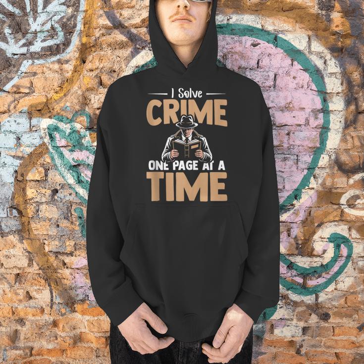 Reading Psychological Thriller Book Nerd Apparel Crime Books Men Hoodie