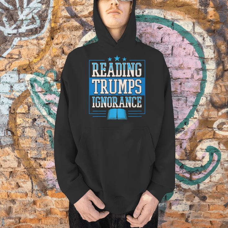 Reading Trumps Ignorance Democrat Book Reading Literary Men Hoodie Reading Trumps Ignorance Democrat Book Reading Literary Men Hoodie
