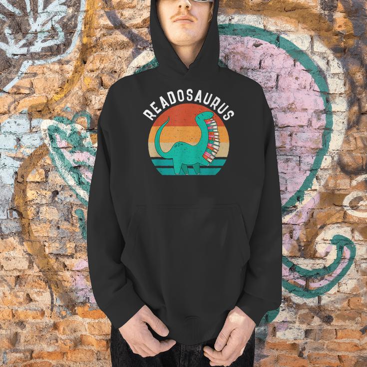 Readosaurus Reading Book Dino Fossils Dinsosaur Men Hoodie