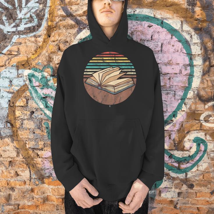 Retro Book Bookworm Book Lover Reader Reading Men Hoodie