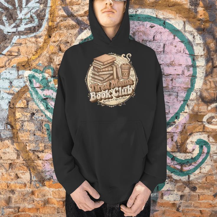Retro Tired Moms Book Club Bookish Booktrovert Mother's Day Men Hoodie