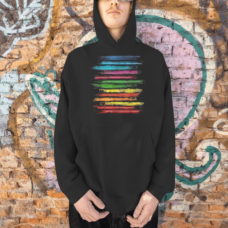 RtY Book Colorful Art Painting Graphic Motif Book Small Men Hoodie