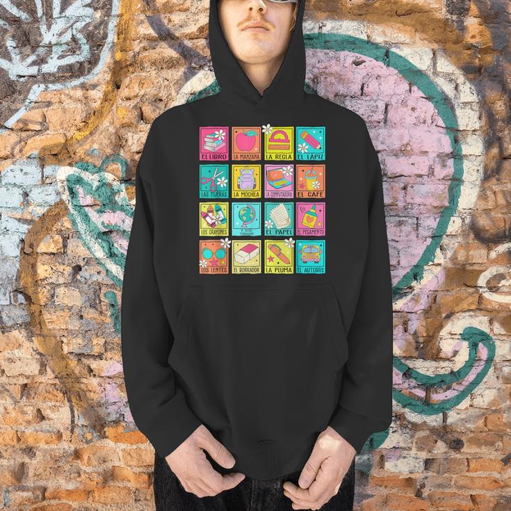 Spanish Teacher Book Back To School Men Hoodie