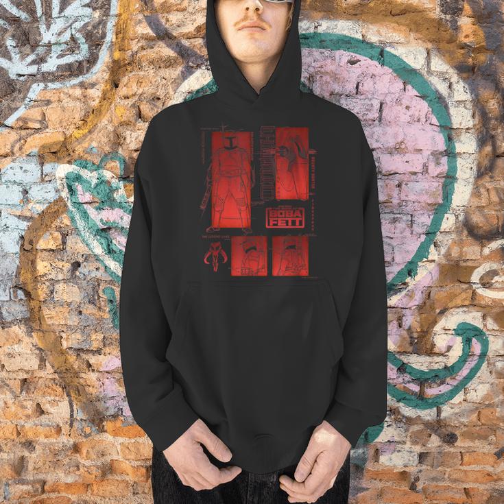Star Wars The Book Of Boba Fett Sketch Panels Men Hoodie