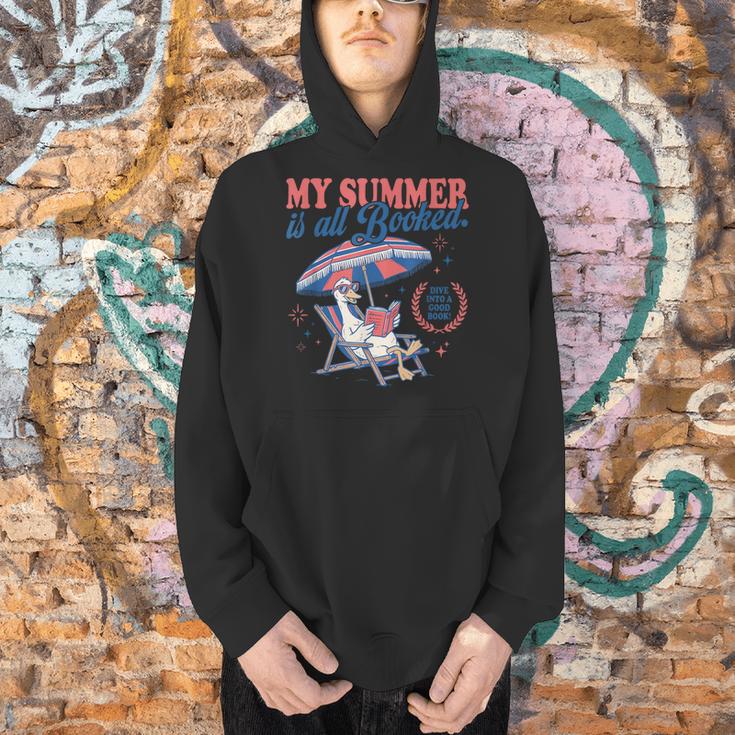My Summer Is All Booked Silly-Goose Reading Book Bookish Men Hoodie My Summer Is All Booked Silly-Goose Reading Book Bookish Men Hoodie