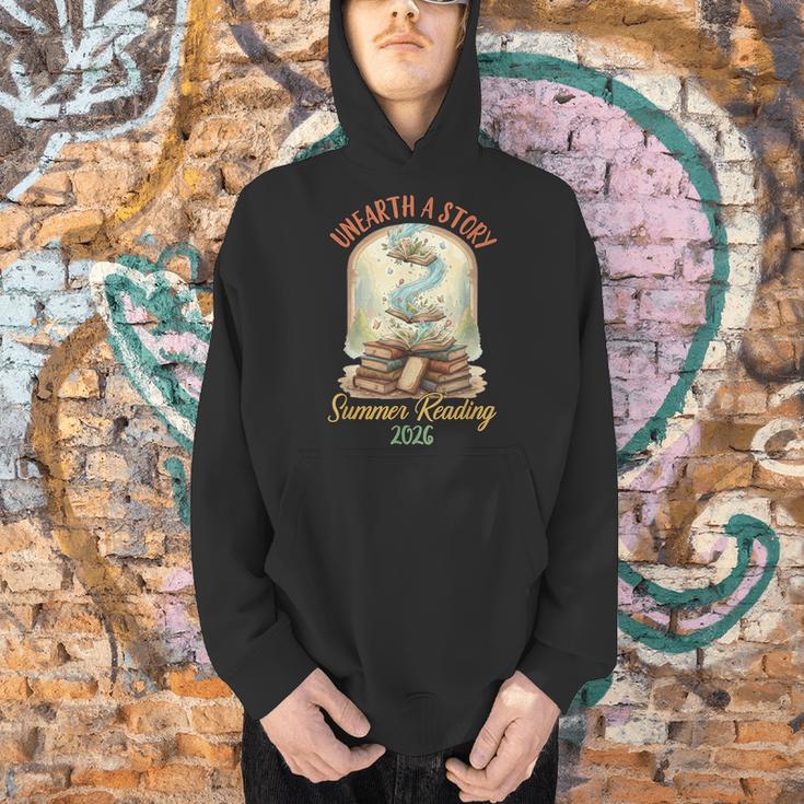 Summer Reading 2026 Book Aesthetic Library Unearth a Story Men Hoodie