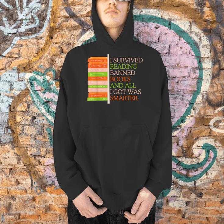 I Survived Reading Banned Books Librarians Book Enthusiasts Men Hoodie