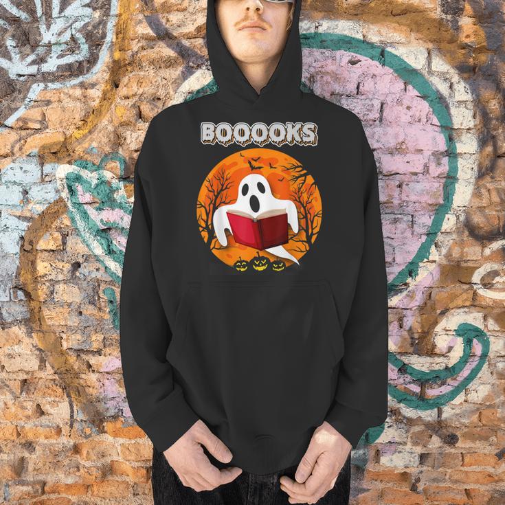 Teacher Halloween Ghost Books Reading For Men Women Men Hoodie