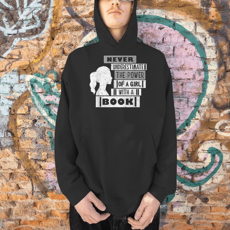 Never Underestimate Power Of Girl With Book Feminist Cute Men Hoodie Never Underestimate Power Of Girl With Book Feminist Cute Men Hoodie