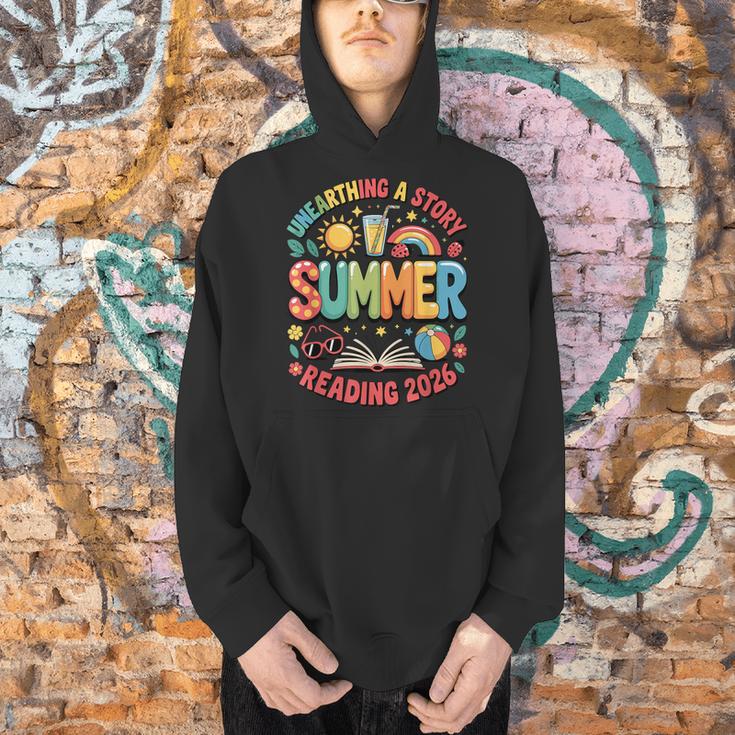 Unearth a Story Summer 2026 Summer Reading Program Book Men Hoodie Unearth a Story Summer 2026 Summer Reading Program Book Men Hoodie