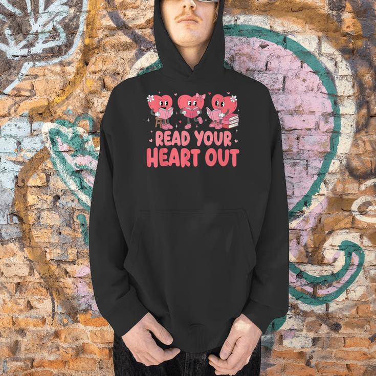 Valentine Day Book Read Your Heart Out Lovers Teacher Kids Men Hoodie Valentine Day Book Read Your Heart Out Lovers Teacher Kids Men Hoodie