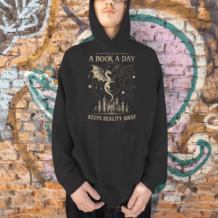 Vintage A Book a Day Keeps Reality Away Spicy Book Readers Men Hoodie Vintage A Book a Day Keeps Reality Away Spicy Book Readers Men Hoodie
