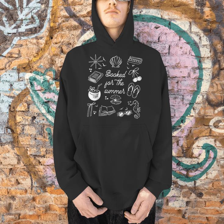 Vintage Booked For Summer Beach Reading Library Book Lover Men Hoodie Vintage Booked For Summer Beach Reading Library Book Lover Men Hoodie