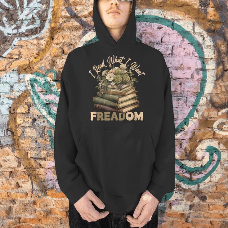 Vintage Censorship Freedom Reading Nerd I Read Banned Books Men Hoodie