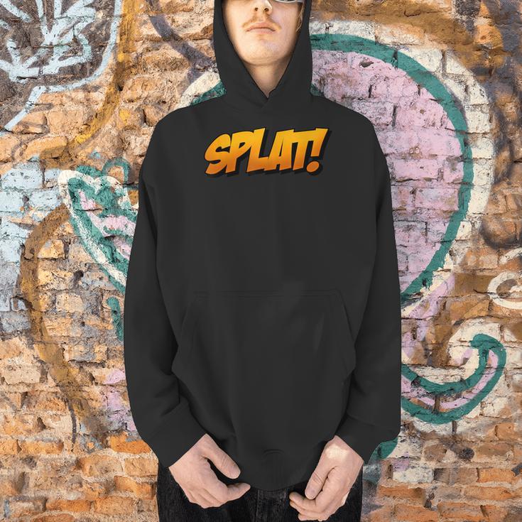 Vintage Comic Book Collector Reader Sound Effect Splat Men Hoodie