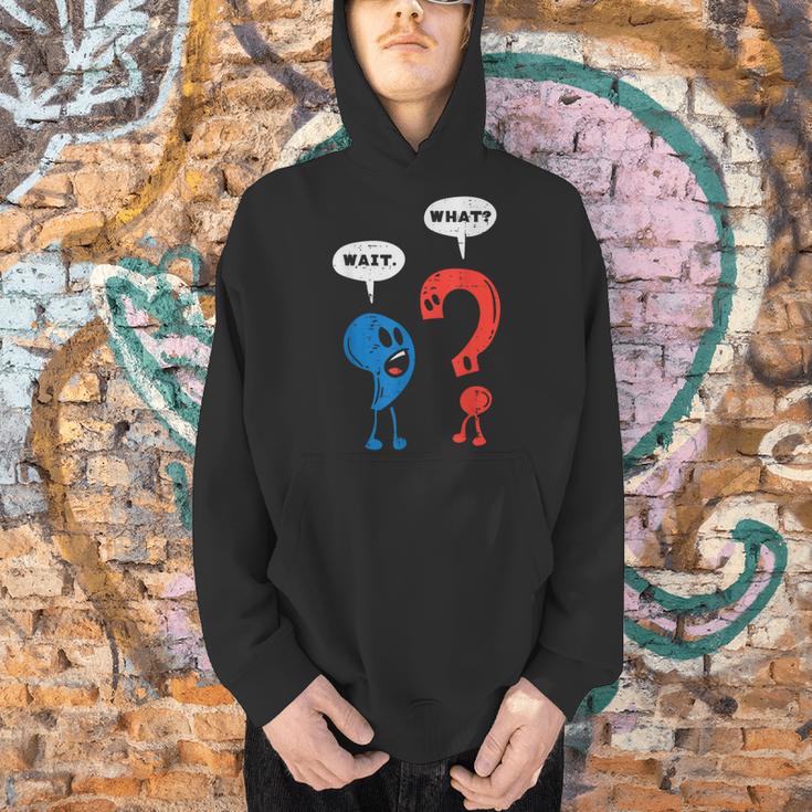 Wait What Comma Question Mark Reading Book Lover Teacher Men Hoodie Wait What Comma Question Mark Reading Book Lover Teacher Men Hoodie