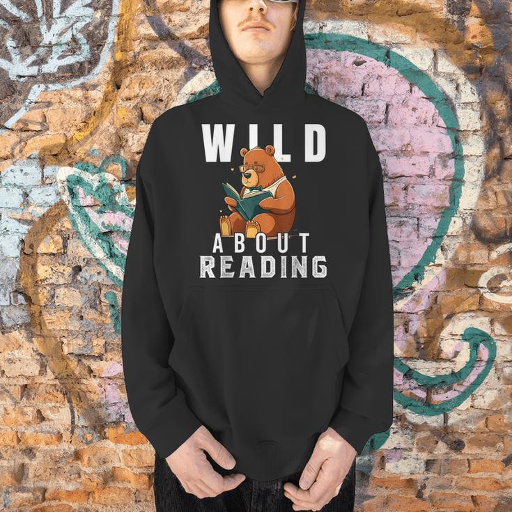 Wild About Reading Love Books Nerd Bookworm Librarian Men Hoodie Wild About Reading Love Books Nerd Bookworm Librarian Men Hoodie