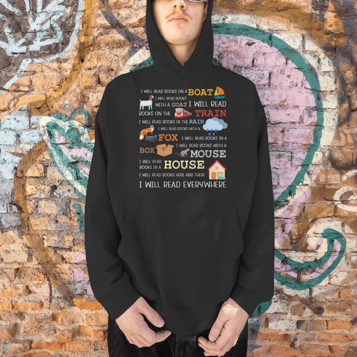 I Will Read Books On a Boat & Everywhere Reading Men Hoodie I Will Read Books On a Boat & Everywhere Reading Men Hoodie