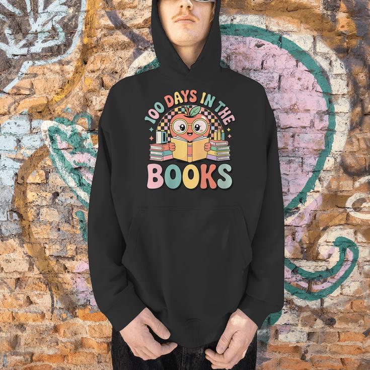 Women's 100 Days In The Books Cute Apple Reading School Men Hoodie